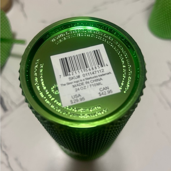 Starbucks Neon Green Textured Cold Cup - Picture 4 of 5